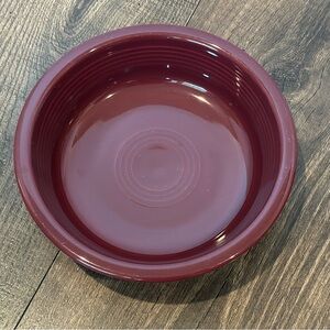 Homer Laughlin Fiesta Claret Burgundy Round 7" Bowl, Fiestaware, Boho